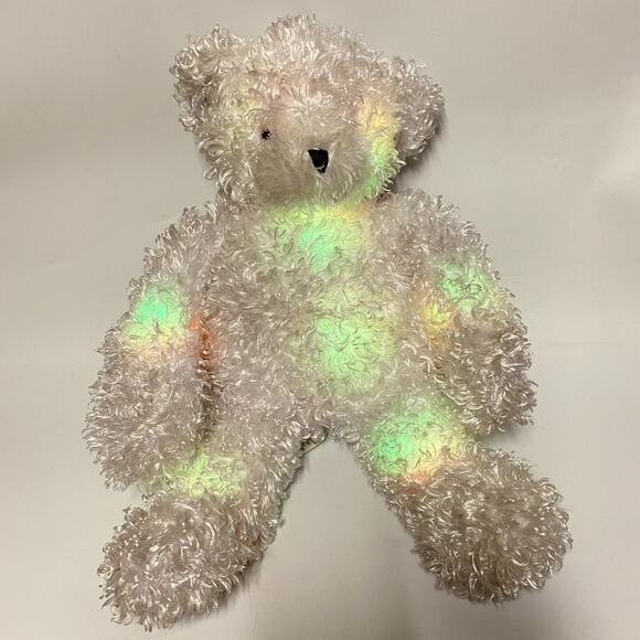 Cepia Other - Cepia Glo E Bear White Shaggy Curly Color Kinetics 16" Light Up Plush Lovey Toy